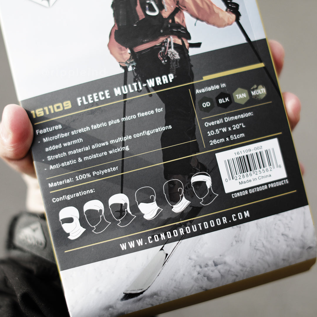 Condor - Black - Fleece Multi-Wrap