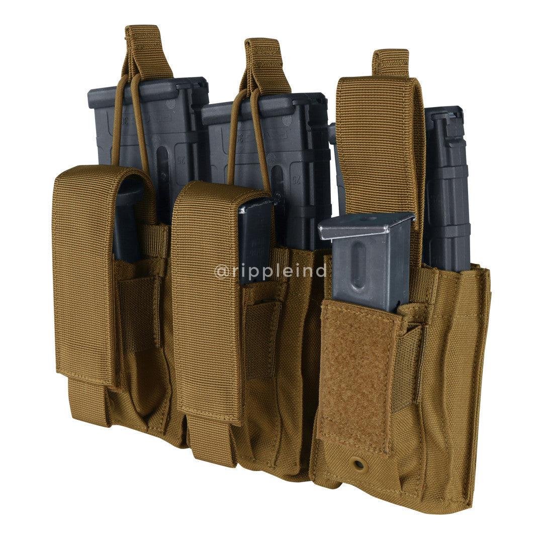 Condor - Multicam Black - Triple M4 Kangaroo Mag Pouch (Gen 2)