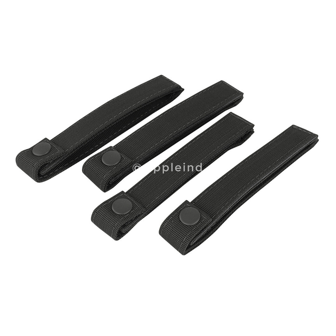 Condor - Black - 6inch MOLLE Mod Straps - 4pk