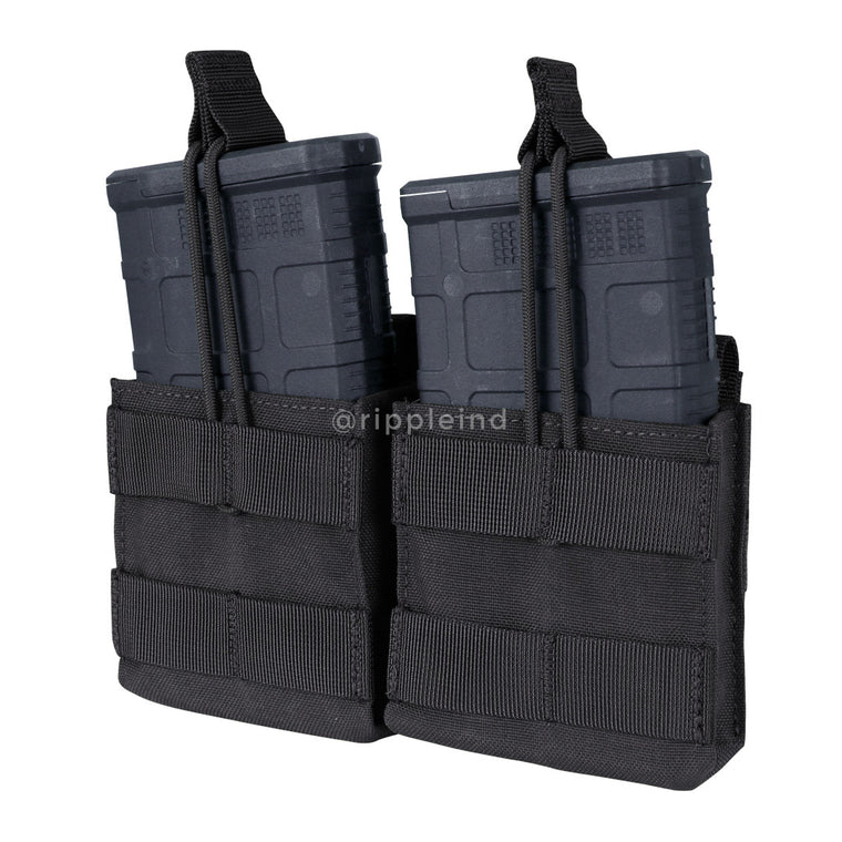 Condor - Black - Double Open-Top M14 Mag Pouch