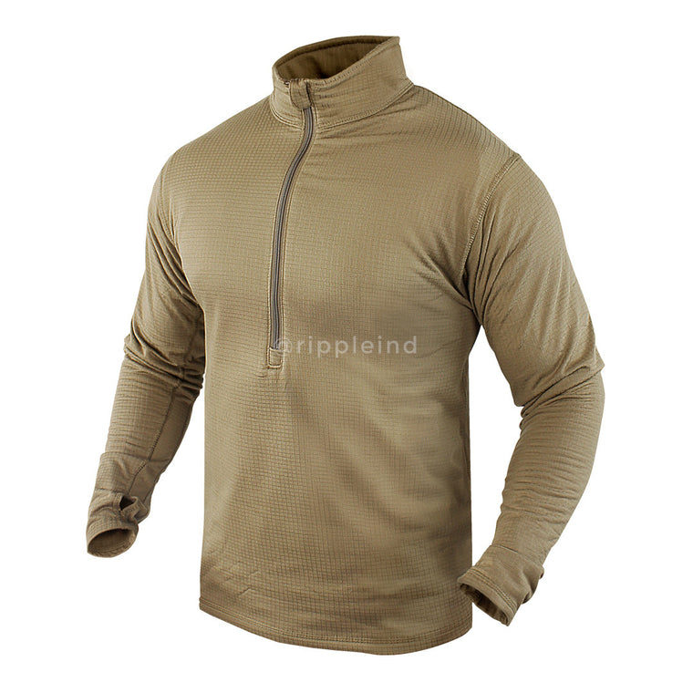 Condor - Tan - BASE II Zip Pullover - CLEARANCE