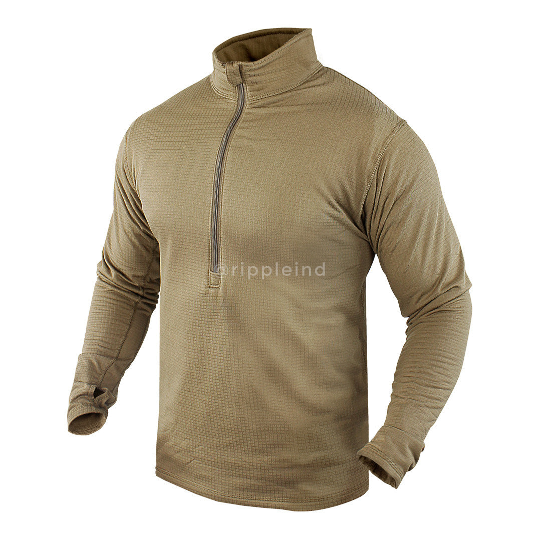 Condor - Tan - BASE II Zip Pullover - CLEARANCE