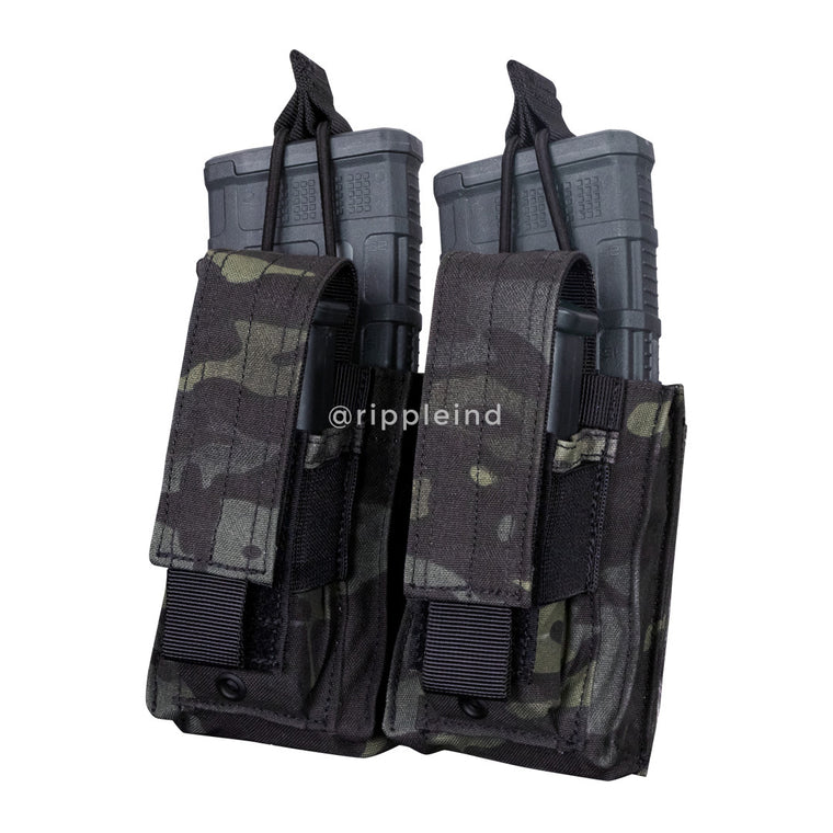 Condor - Multicam Black - Double M4 Kangaroo Mag Pouch - Gen 2