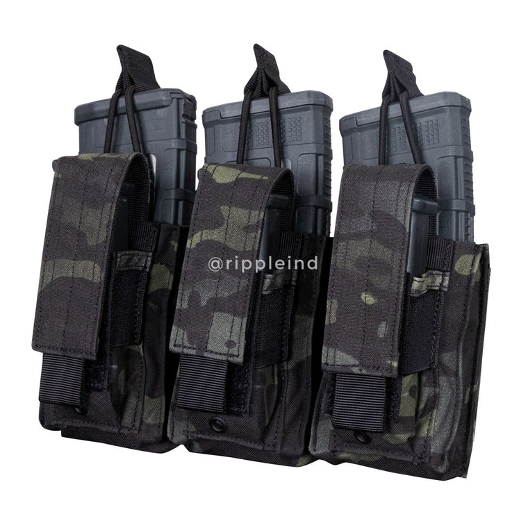 Condor - Multicam Black - Triple M4 Kangaroo Mag Pouch (Gen 2)