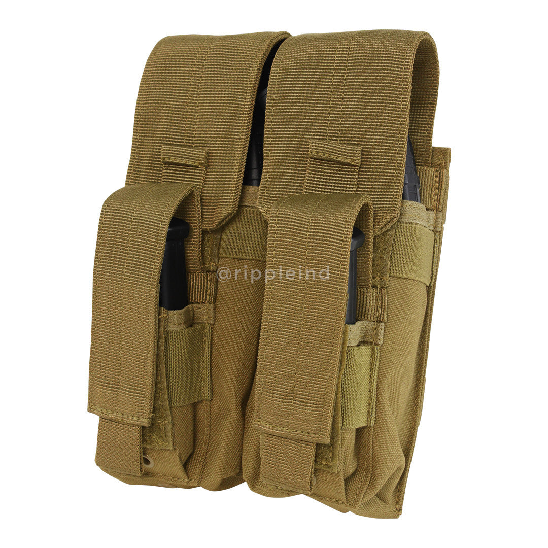 Condor - Coyote Brown - Double AK Kangaroo Mag Pouch - CLEARANCE