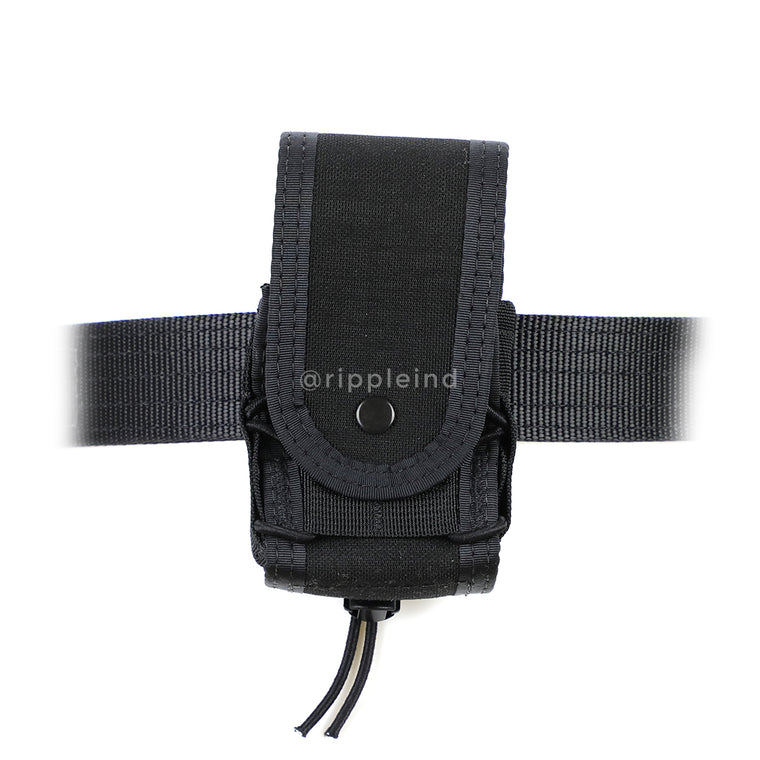HSGI - Black - BELT MOUNT Handcuff Taco - COVERED - CLEARANCE