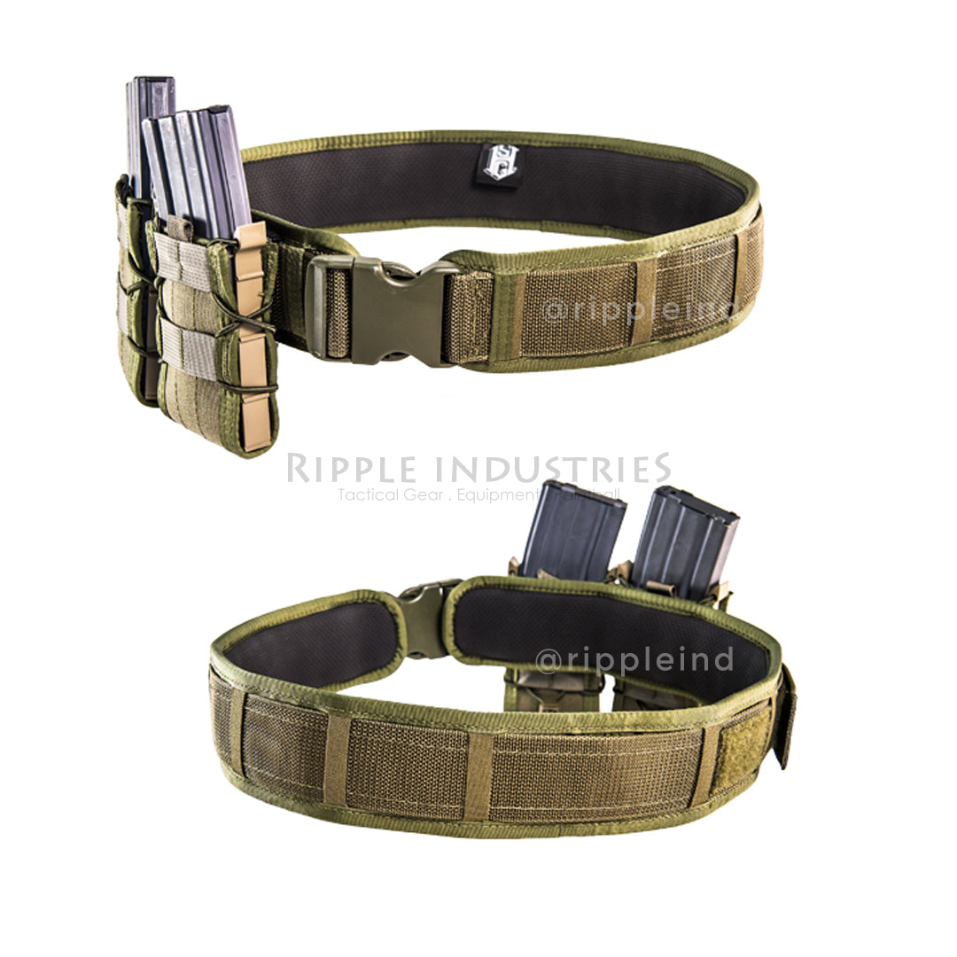 HSGI - Black - LASER Duty Grip Padded Belt