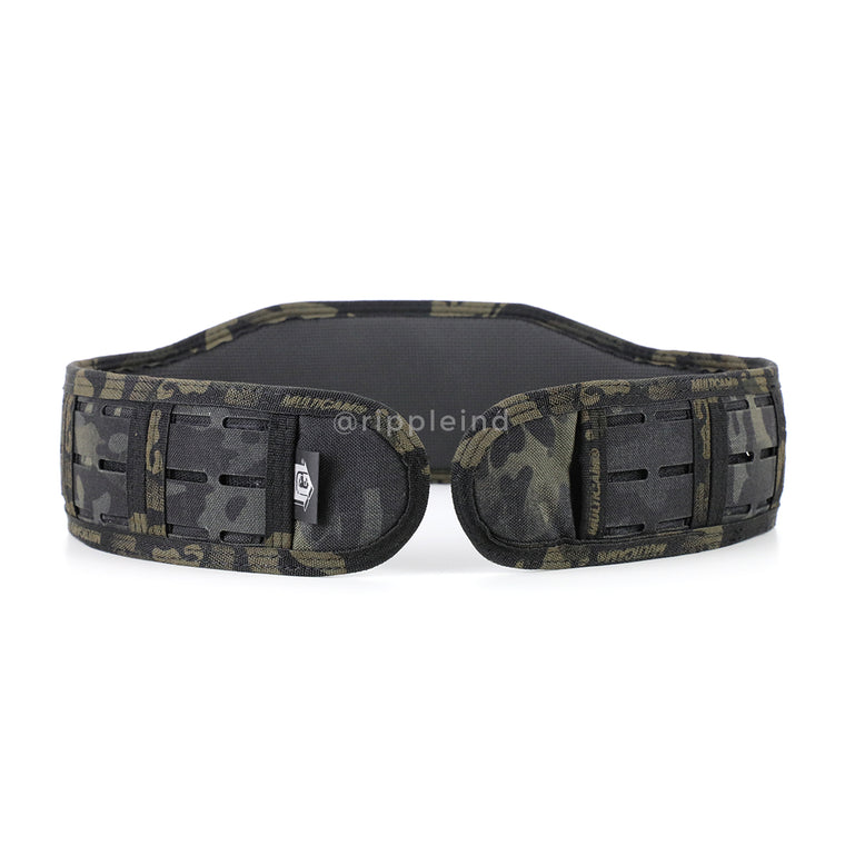 HSGI - Multicam Black - LASER SLIM-GRIP Slotted Padded Battle Belt