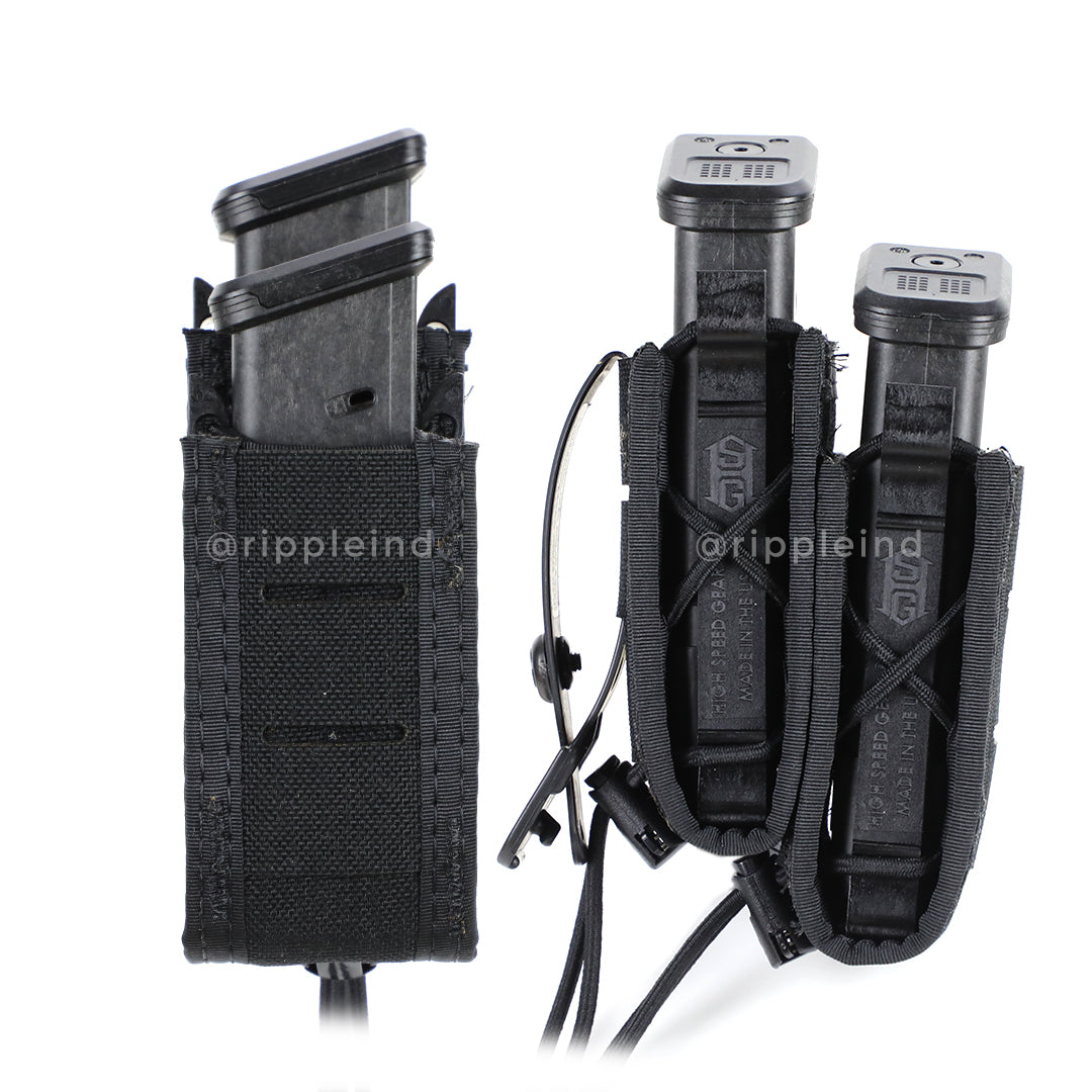 HSGI - Black - DUTY Pistol Taco (Double - Staggered)